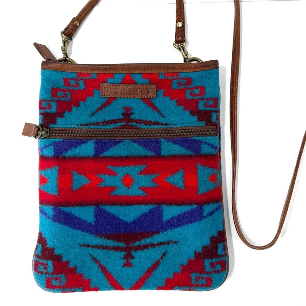 Pendleton  Jacquard Wallet-on-Strap Wool Crossbody Bag